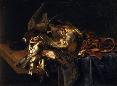 Still life with game by Willem van Aelst